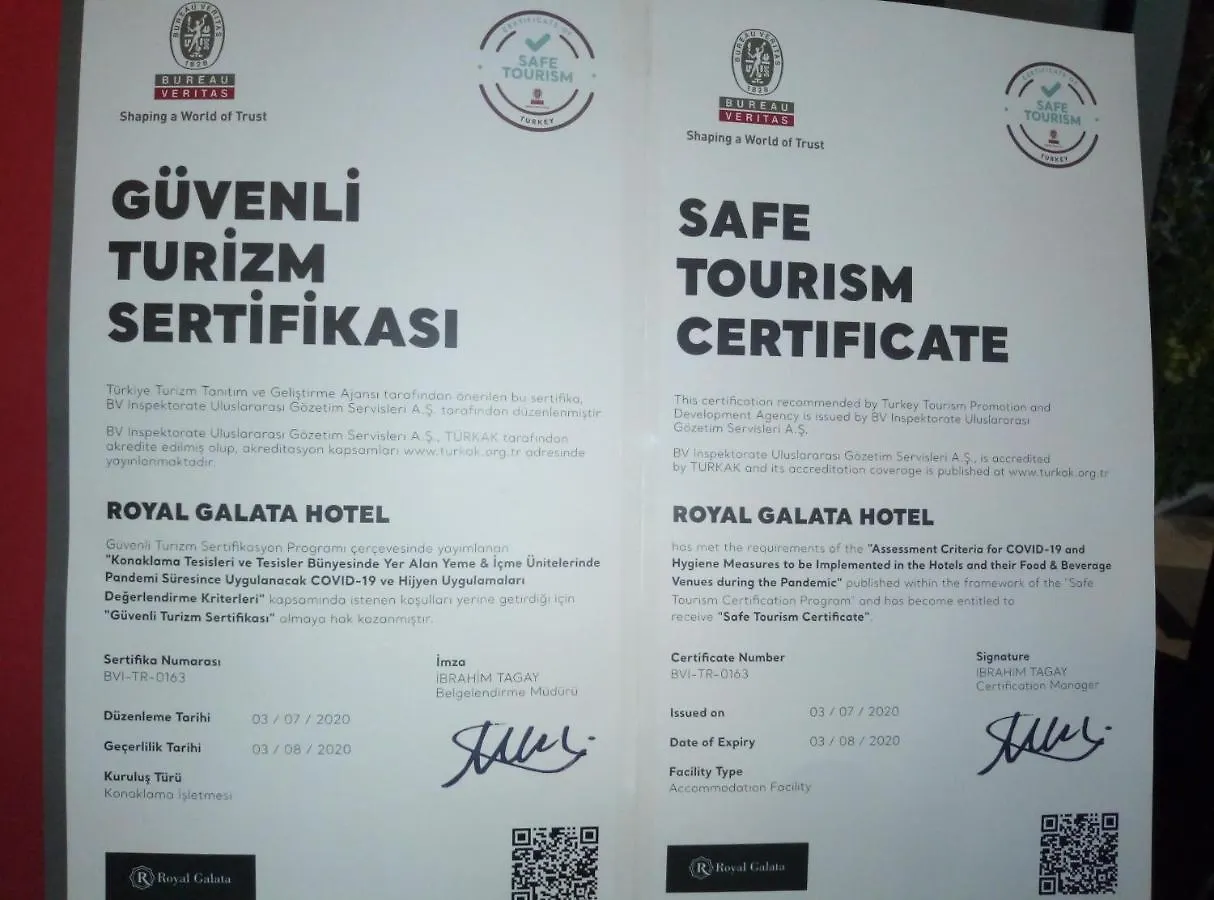 Royal Galata Hotel Isztambul
